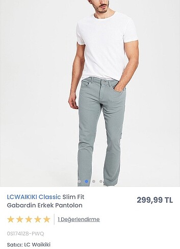 LCW erkek kot pantolon 
