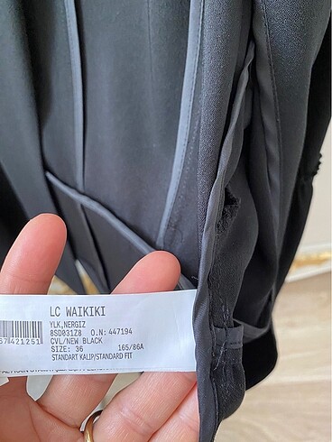 s Beden siyah Renk Orjinal marka ince ceket