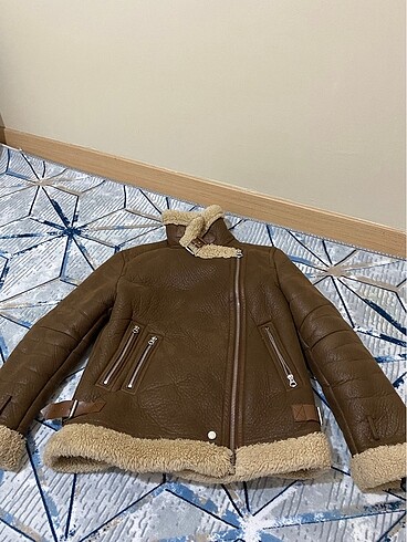 Bershka BERSHKA KÜRKLÜ BİKER MONT