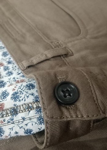 44 Beden Haki Regular Fit Erkek Pantolon