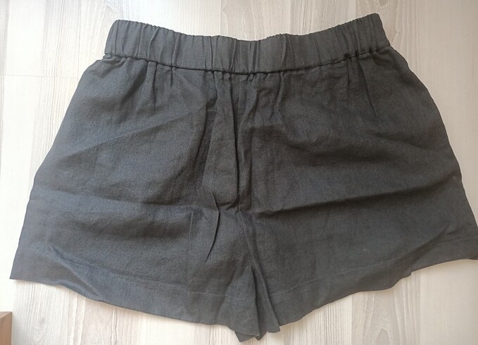 40 Beden Mini Keten şort