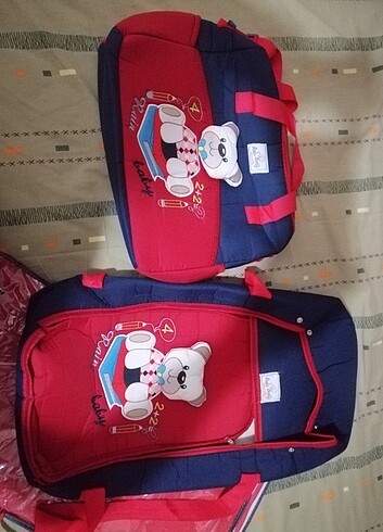 Bebek çantası ve puseti