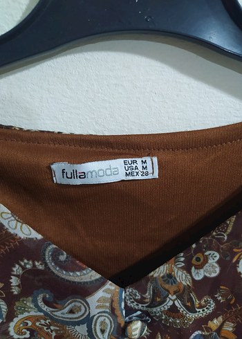 Düğmeli Bohem V Yaka Uzun Kollu Kadın Bluz - Görsel 6