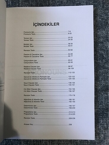  Beden Renk Questıon bank grammar