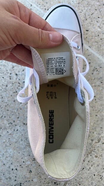 39,5 Beden pembe Renk Converse ayakkabı
