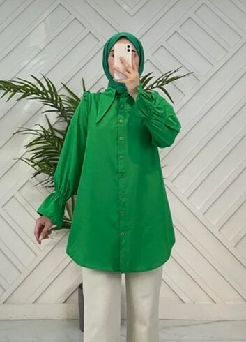 Modagram #Yeşil gömlek #tesettür gömlek