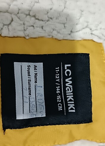 11-12 Yaş Beden sarı Renk Erkek çocuk mont