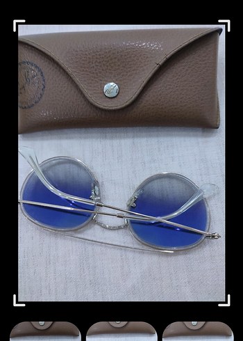 RAY-BAN ORJİNAL ŞEFFAF MAVİ KADIN GÖZLÜK - Görsel 3