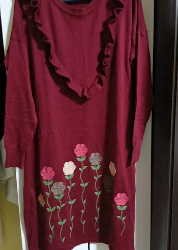 Diğer Triko Bordo Tunik