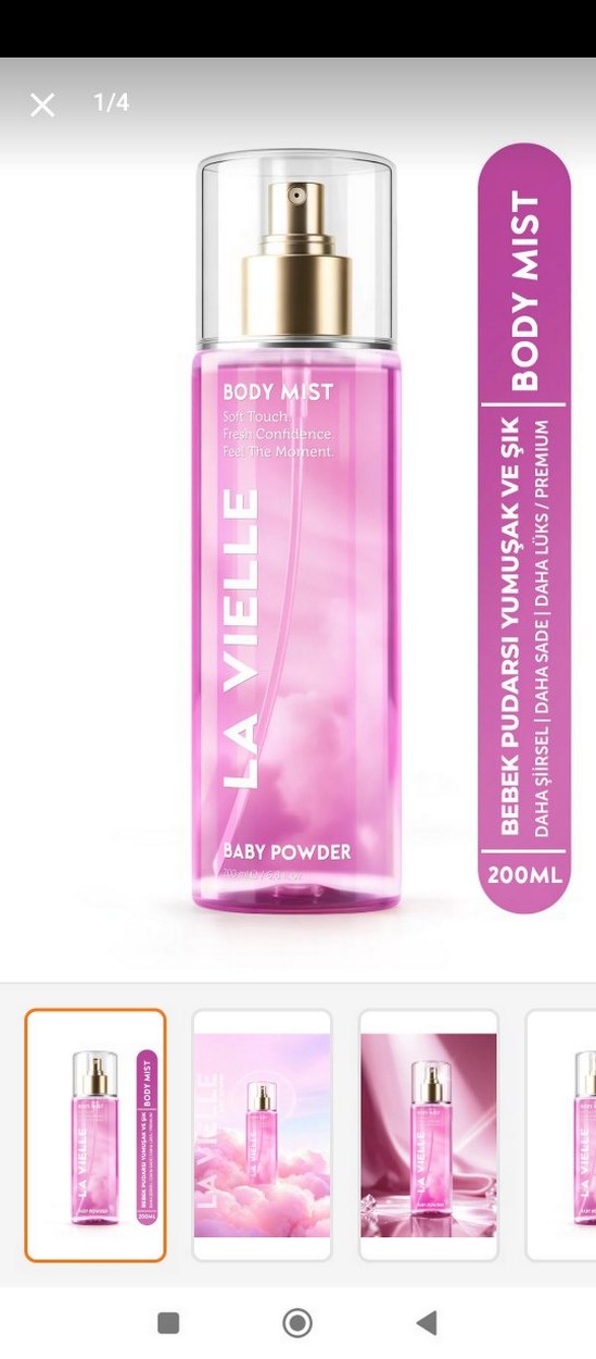 La Vielle Bebek Pudrası Vücut Spreyi 200ml - Görsel 3