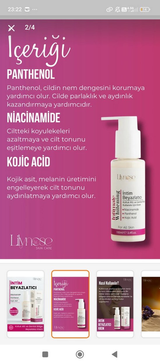 İntim Beyazlatıcı Krem 100ml - Görsel 4