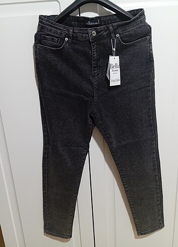 Büyük beden füme dar paça pantolon  - Görsel 3