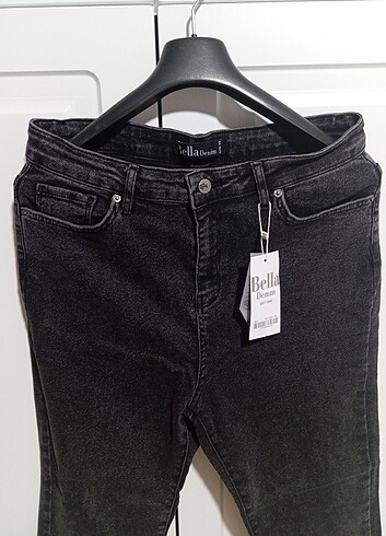 Büyük beden füme dar paça pantolon  - Görsel 5