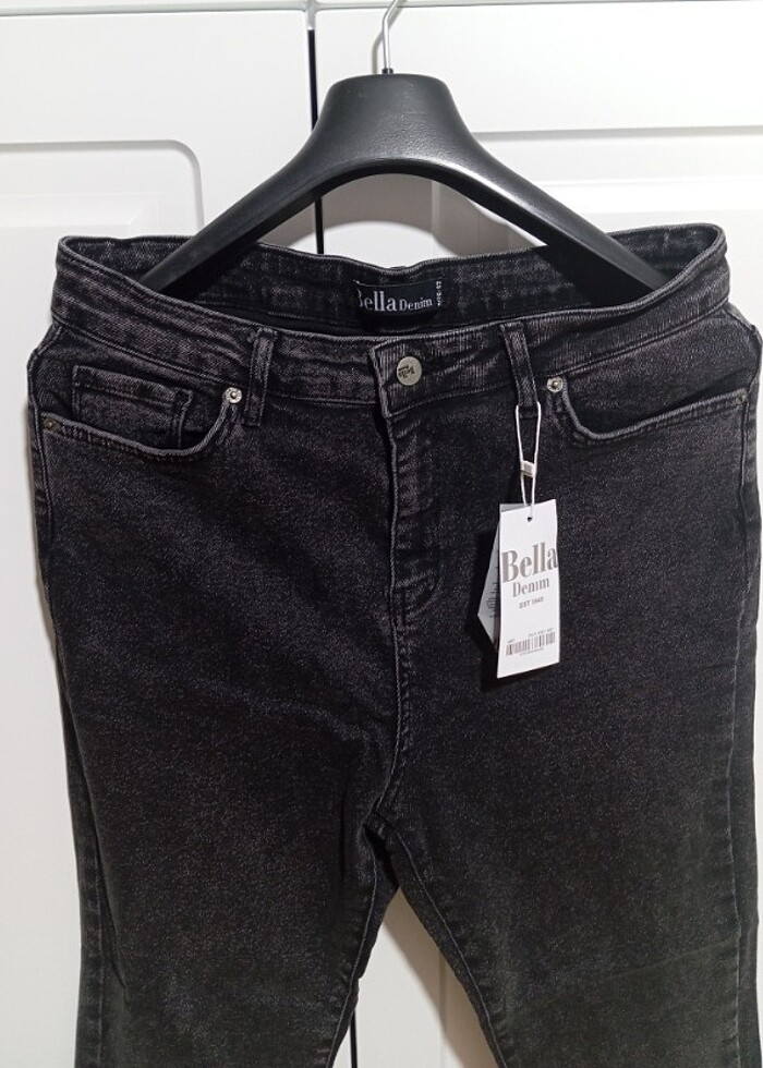 Büyük beden füme dar paça pantolon  - Görsel 5