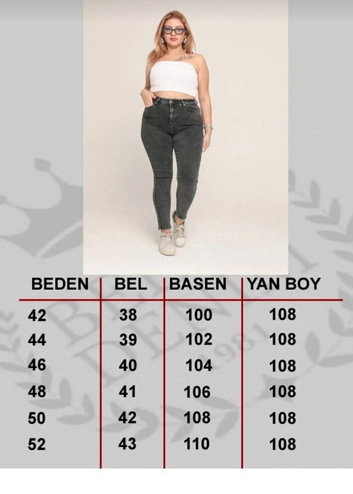 Büyük beden füme dar paça pantolon  - Görsel 4