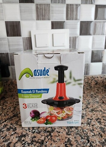 Beden Renk Basmalı el rondosu blender