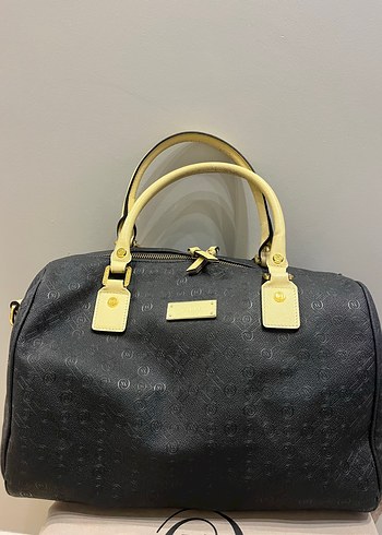 Beden Orijinal Vakko Monogram Siyah Speedy Çanta
