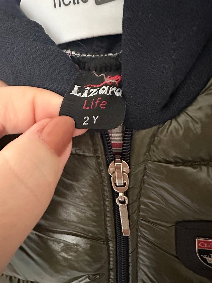 Koyu Yeşil Fermuarlı Erkek Çocuk Yeleği - Görsel 3