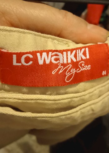 Bej Keten Kadın Bermuda Şort - Görsel 4