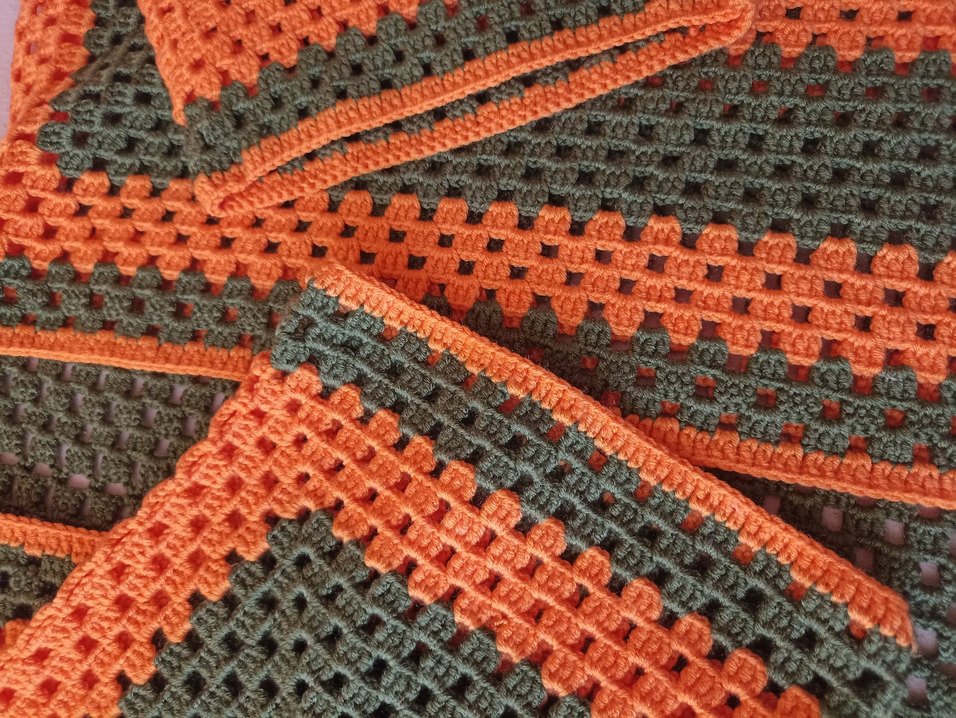 Çok Renkli Bohem el örgüsü Örgü  hırka - Görsel 2