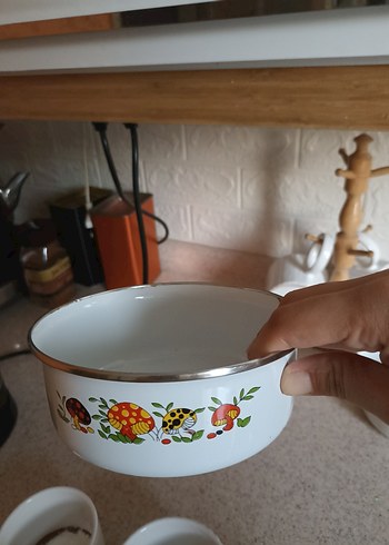 Çiçek Desenli Renkli Seramik Kase - Görsel 5