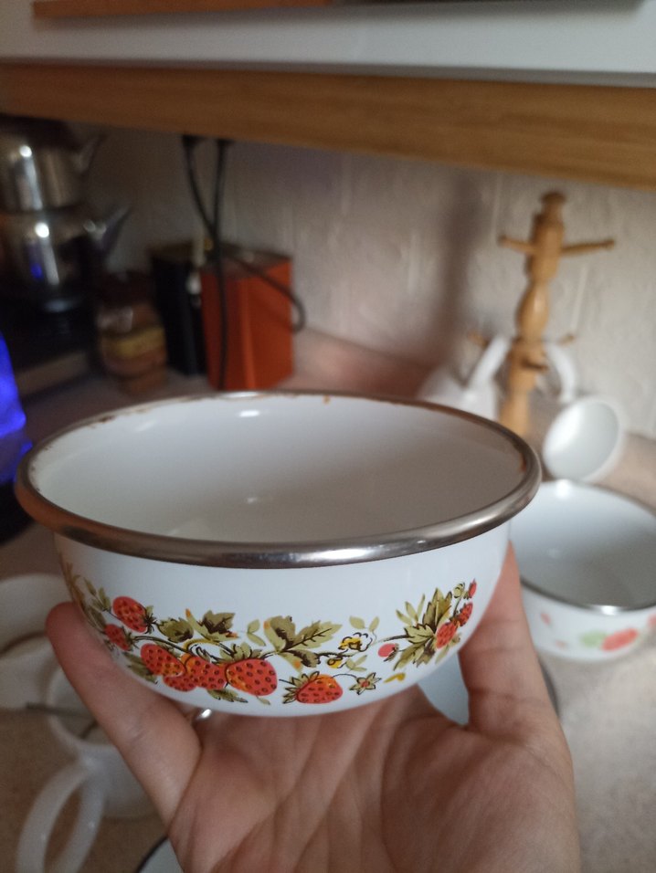 Çiçek Desenli Renkli Seramik Kase - Görsel 2