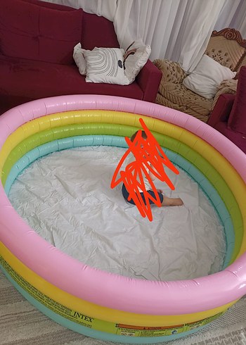 Beden İntex Pastel Renkli Çocuk Havuzu 1.68x0.46 m