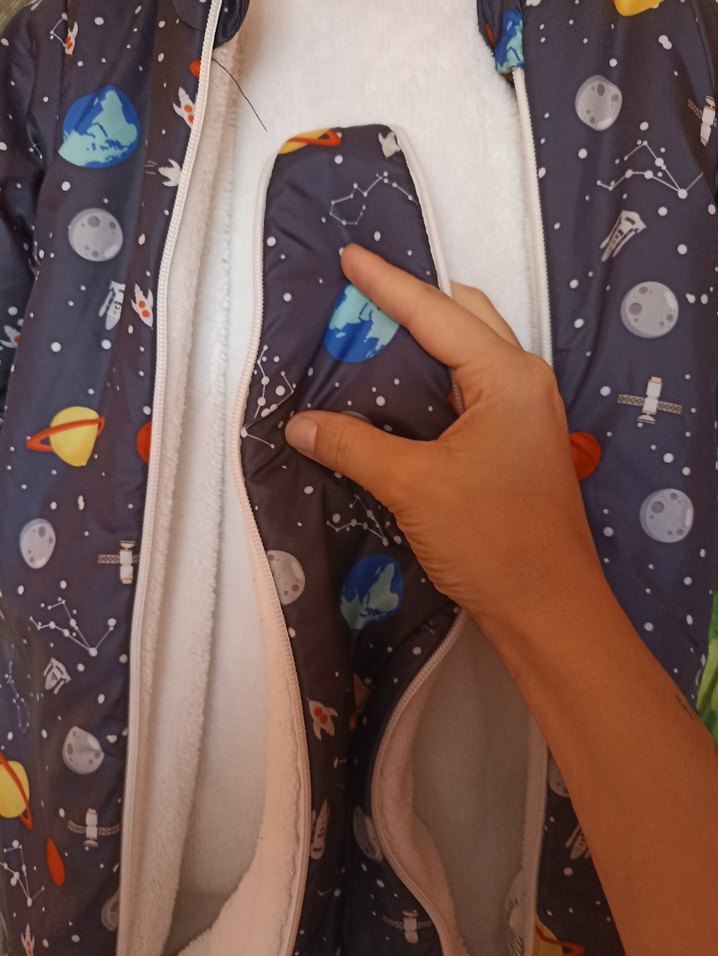 Koyu Gri Baskılı Erkek Bebek Tulum - Görsel 3