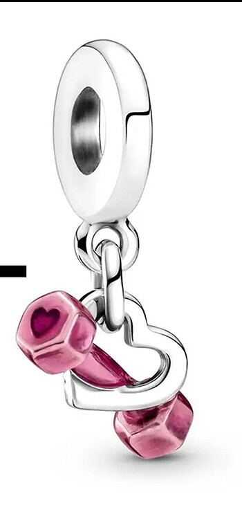 Sports kalp dumbell charm