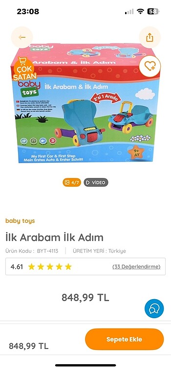 Beden İlk arabam
