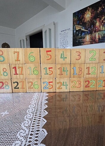 Beden Renk Fisher Price 30 parça ahşap küp seti