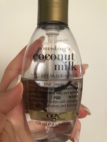 Ogx coconut milk besleyici ve kırılma karşıtı serum