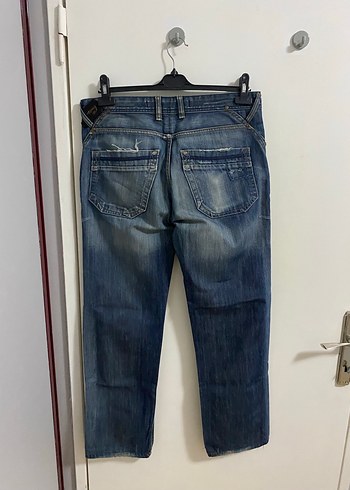 Bol Kesim Denim Kot Pantolon - Görsel 2