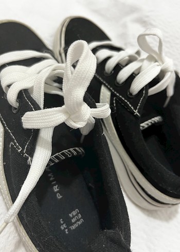 Beyaz Çizgili Kadın Spor Ayakkabı - Görsel 6