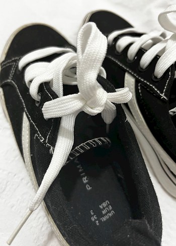 Beyaz Çizgili Kadın Spor Ayakkabı - Görsel 5