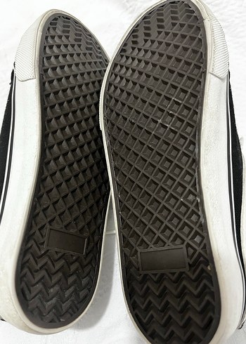 Beyaz Çizgili Kadın Spor Ayakkabı - Görsel 4