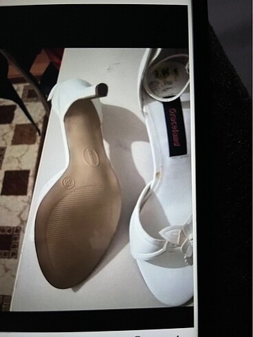 Beyaz abiye ayakkabı - Görsel 3