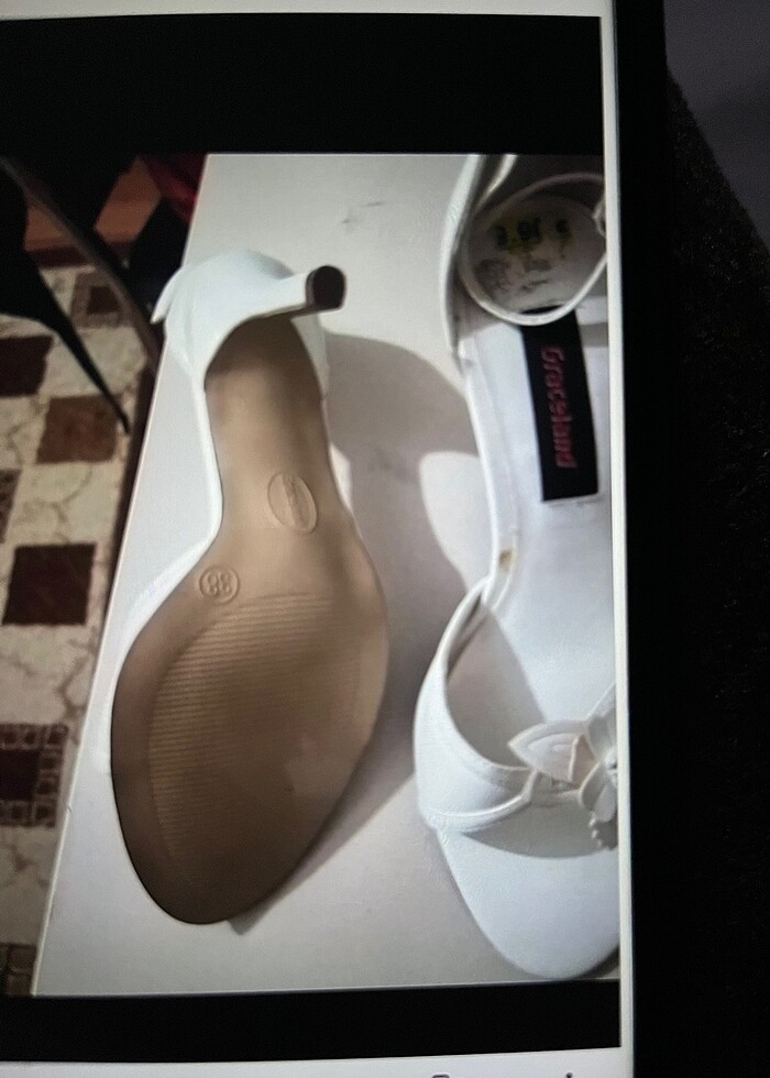 Beyaz abiye ayakkabı - Görsel 3