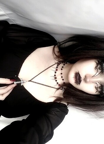 Goth gotik metal kolye aksesuar 