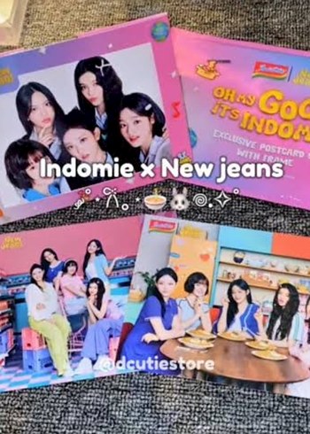  Indomie×newjeans(special edition) 3 exclusive postcard+frame