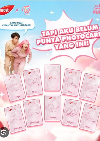 Beden Twice×nabati special edition Mina selfie pink pc