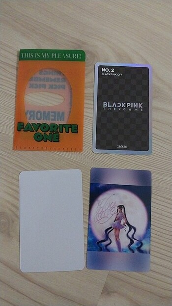  Beden Renk Jenn blackpink the game ori+pc holder+3 unoff pc