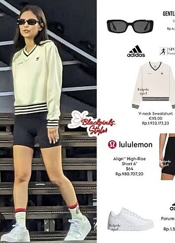 Adidas Adidas jennie bornpink new jersey soundcheck sweatshirt