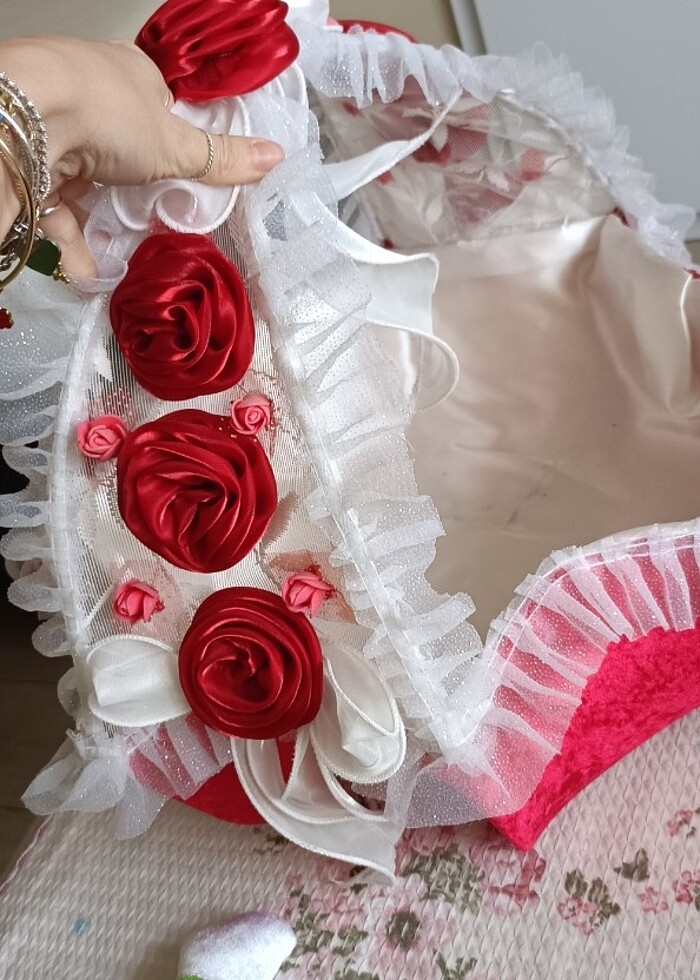 Kırmızı kına nikah sepeti - Görsel 2