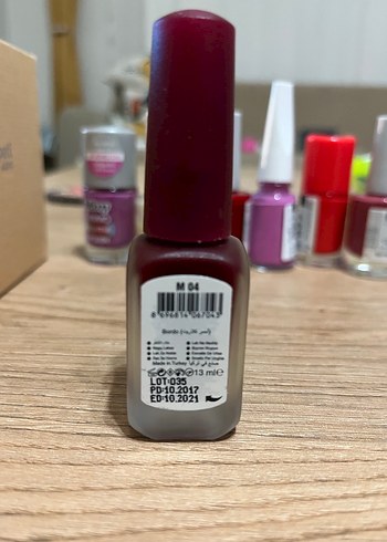 Gabrini Mat Bordo Mat Oje - Görsel 2