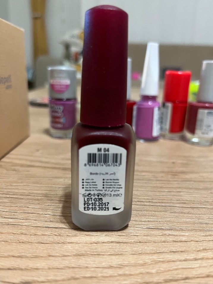 Gabrini Mat Bordo Mat Oje - Görsel 2