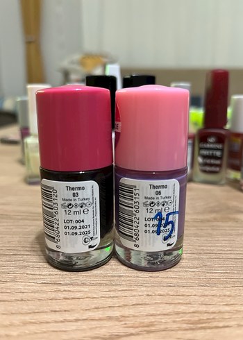 Betty Boop Termo İki Renkli Oje - Bordo/Fuşya - Görsel 3