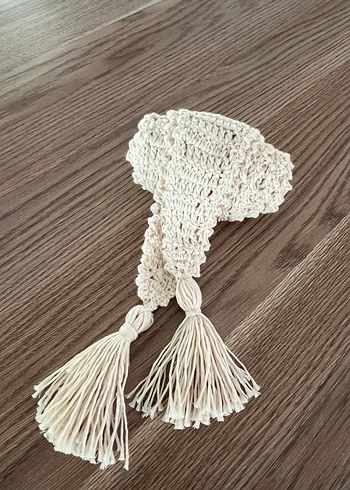 Püsküllü Bohem Örgü Kadın Şal - Görsel 4