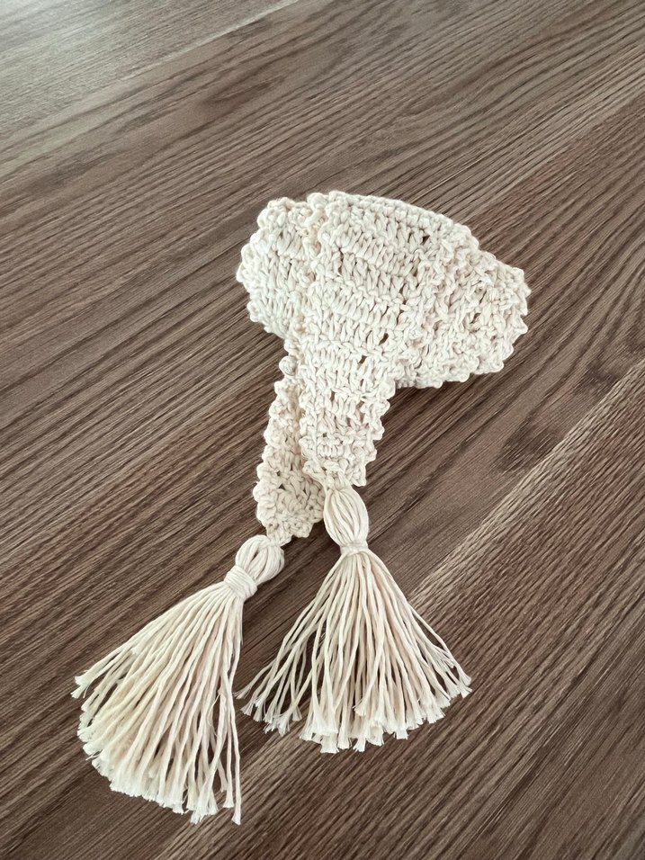 Püsküllü Bohem Örgü Kadın Şal - Görsel 4