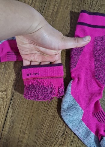 Kız Çocuk Örgü Renkli Eldiven ve kışlık çorap - Görsel 3